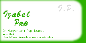 izabel pap business card
